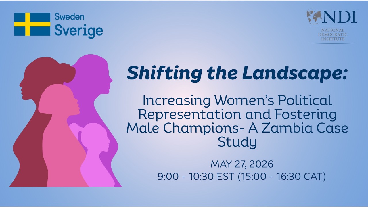 Shifting the Landscape: Increasing Women’s Political Representation and Fostering Male Champions
