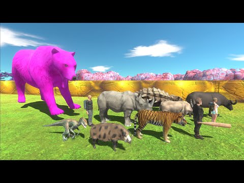 Escape from CRAZY PINK POLAR BEAR - Animal Revolt Battle Simulator Escape from Monster