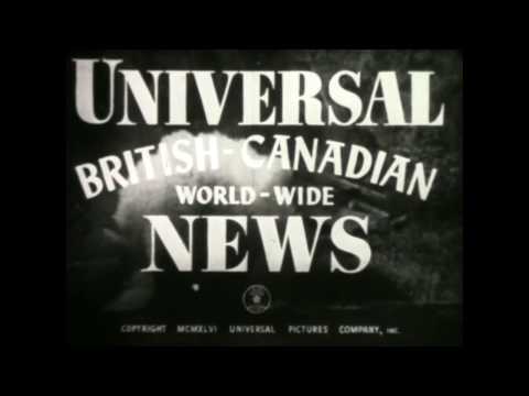 1946 Newsreel- Death of A Sea Queen, Harvest Moon Ball, Flying Icicle & Hermit Gives View on Life