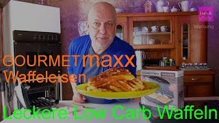 GOURMETmaxx Waffeleisen + Leckere Low Carb Waffeln - Einfach schön