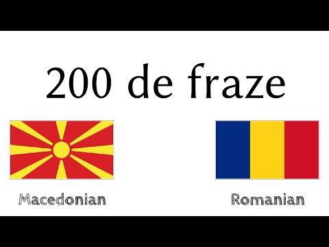 200 de fraze - Macedoneană - Română