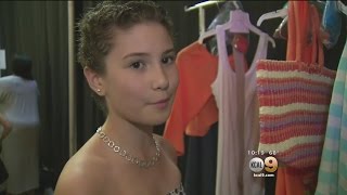 Only On 9: Young Fashion Designer, 11, Shows Off Collection And How She Gave Cancer A Dressing-Down