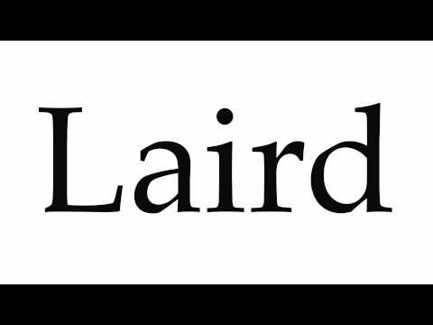 How to Pronounce Laird