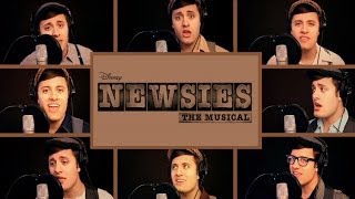 One Man Newsies (Nick Pitera) Disney&#39;s Newsies Broadway Medley