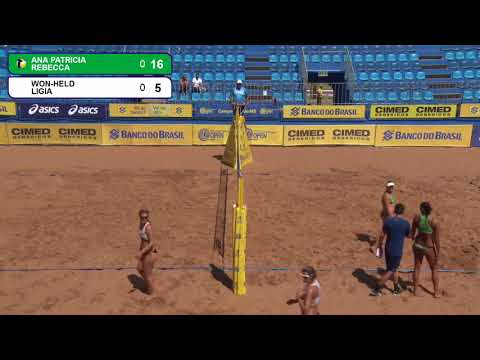 Beachvolley-Ana Patricia/Rebeca vs Won-Held/Ligia- 1 Etapa-2017/2018-OPEN-Brasil