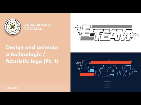 Illustrator Tutorial - Design and animate a 'tech' logo (part 1)