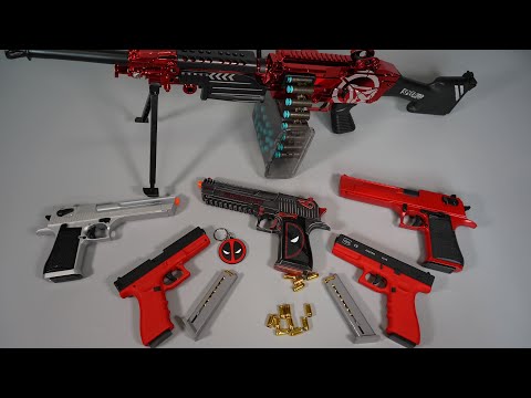 Deadpool Desert Eagle - Glock 18C - Red Color -Toy Gun - Airsoft Gun - Realistic Toy Guns Collection