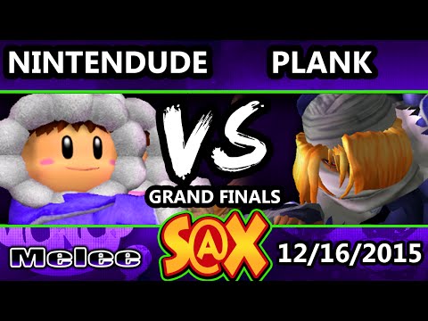 S@X 128 - SPY | Nintendude (Ice Climbers) Vs. Plank (Sheik) SSBM Grand Finals - Smash Melee