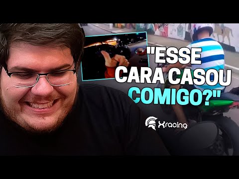 CASIMIRO REAGE: ENQUADROS DE MOTO (EP. 73) SOBROU PRA ESPOSA - XRACING | Cortes do Casimito