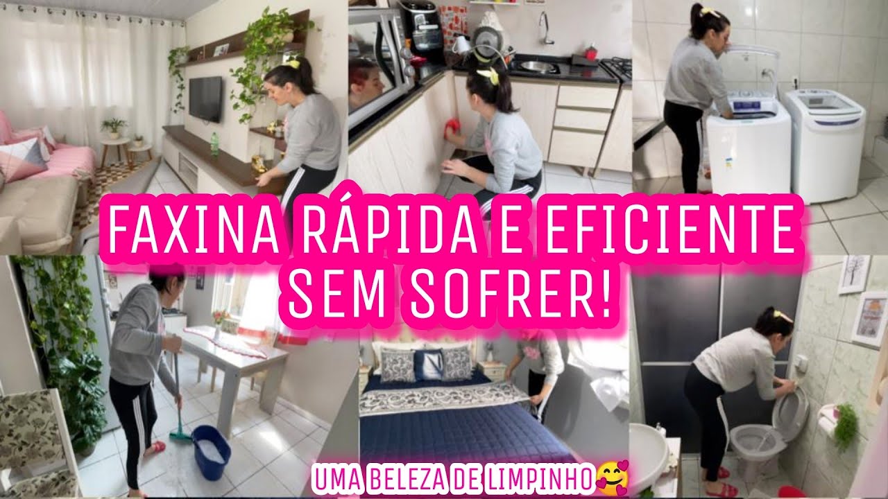 COMO FAZER FAXINA RÁPIDA E EFICIENTE SEM CANSAR ? MUITAS DICAS| FAXINA PESADA.