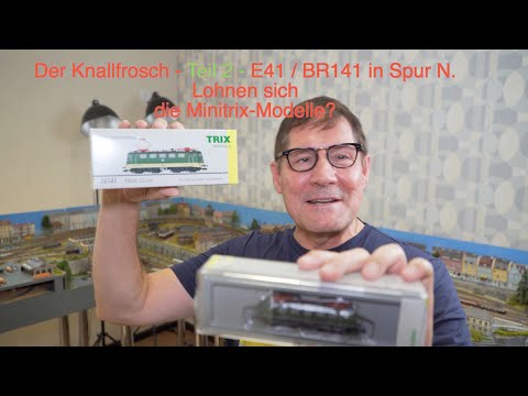 Der Knallfrosch in Spur N - Teil 2 - Minitrix-Club-Modell E41 u. BR141 mit Silberlingen