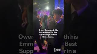 “Adolescence” star Owen Cooper, the youngest male actor to win an awar