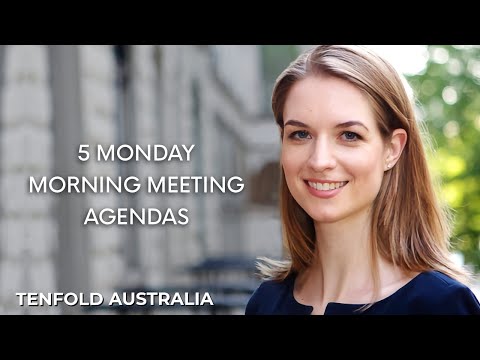 Run more effective Monday morning meetings | Tenfold Australia Masterclass with Lindsay McGregor