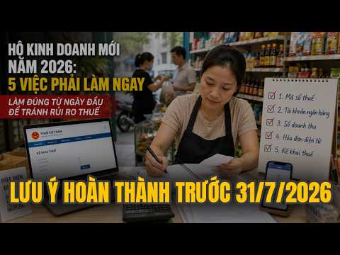 Hạn Chót 31/7/2026: 5 Nghĩa Vụ Thuế Bắt Buộc Hộ Kinh Doanh Phải Hoàn Thành Để Tránh Phạt Nặng!
