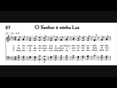 Hinário 5 CCB - Hino 027 - O Senhor é minha Luz - Strings - Teclado Yamaha PSR S670