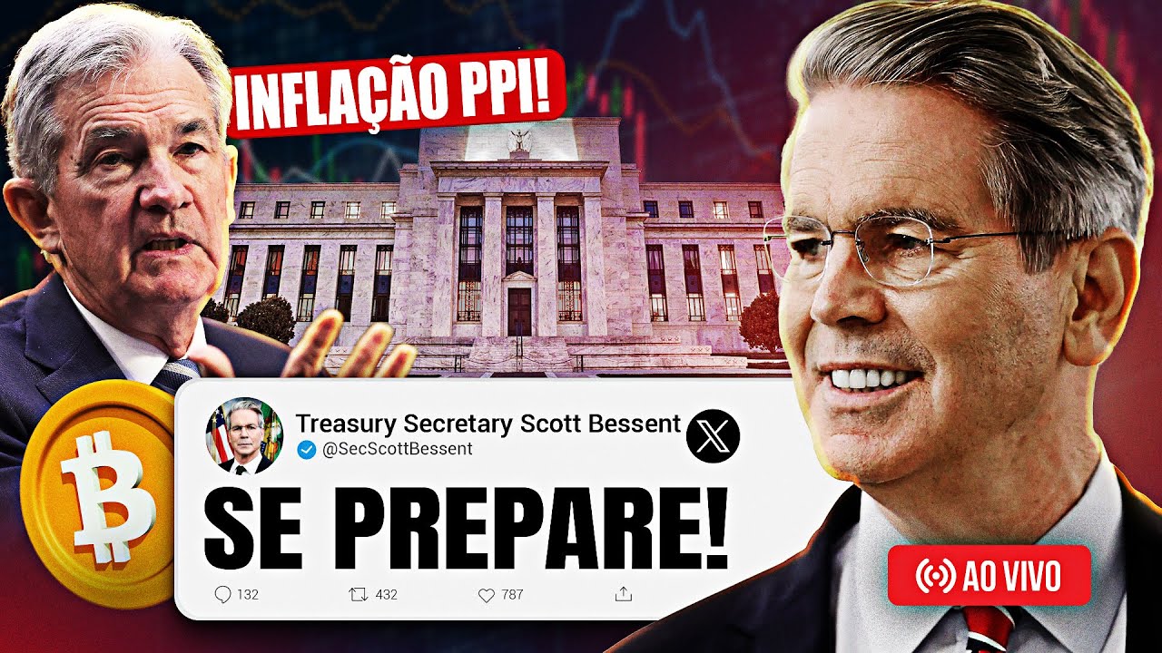 BITCOIN BUSCA NOVO TOPO! INFLAÇÃO PPI AO VIVO! SE PREPARE PARA A FASE 3 DO BULL MARKET!