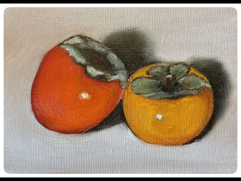 Oil Painting: Persimmons
