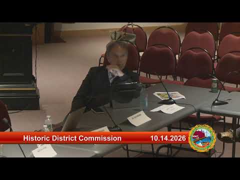 10.14.2026 Historic District Commission Regular Meeting and Joint Work Session with Planning Board