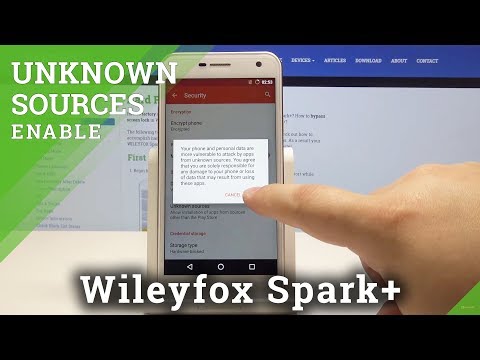 How to Enable Unknown Sources in WILEYFOX Spark+ - Allow App Installation