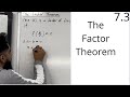 Edexcel AS Level Maths 7 3 The Factor Theorem