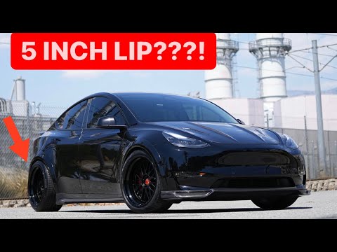 The craziest Wheel Setup on a Tesla Model Y!