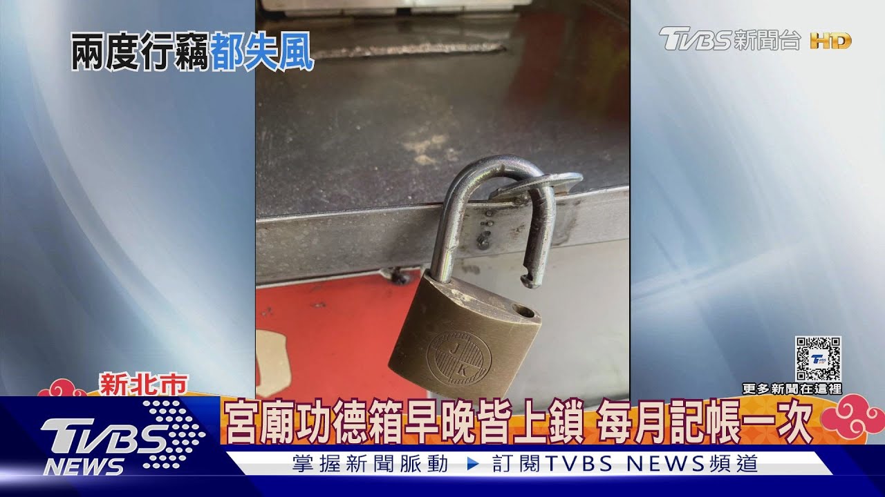 鐵鉗難毀功德箱 賊折返偷金牌也被抓