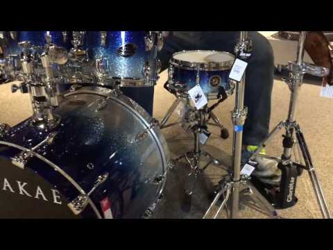 Sakae Maple Effect Snare 10in  X 5in Ocean Sparkle at The Drum Shop, Tulsa, OK.