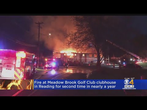 Meadow Brook Golf Club Clubhouse In Reading Destroyed By Fire For Second Time In Nearly A Year