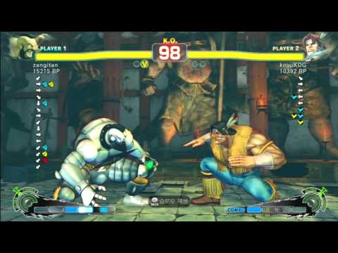 SSF4 Rank Match  zangitan (ZA)  vs  koujiKOG (HW)