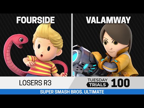 Tuesday Trials 100 SSBU Losers R3 - fourside (Lucas) vs VALAMWAY (Mii Gunner)