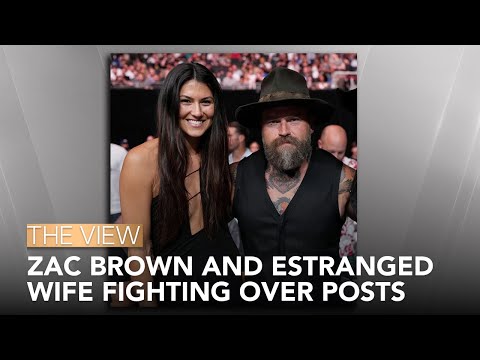 Zac Brown And Estranged Wife Fighting Over Posts | The View
