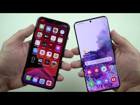 Dropping Samsung Galaxy S20 vs iPhone 11 Pro Down Spiral Staircase