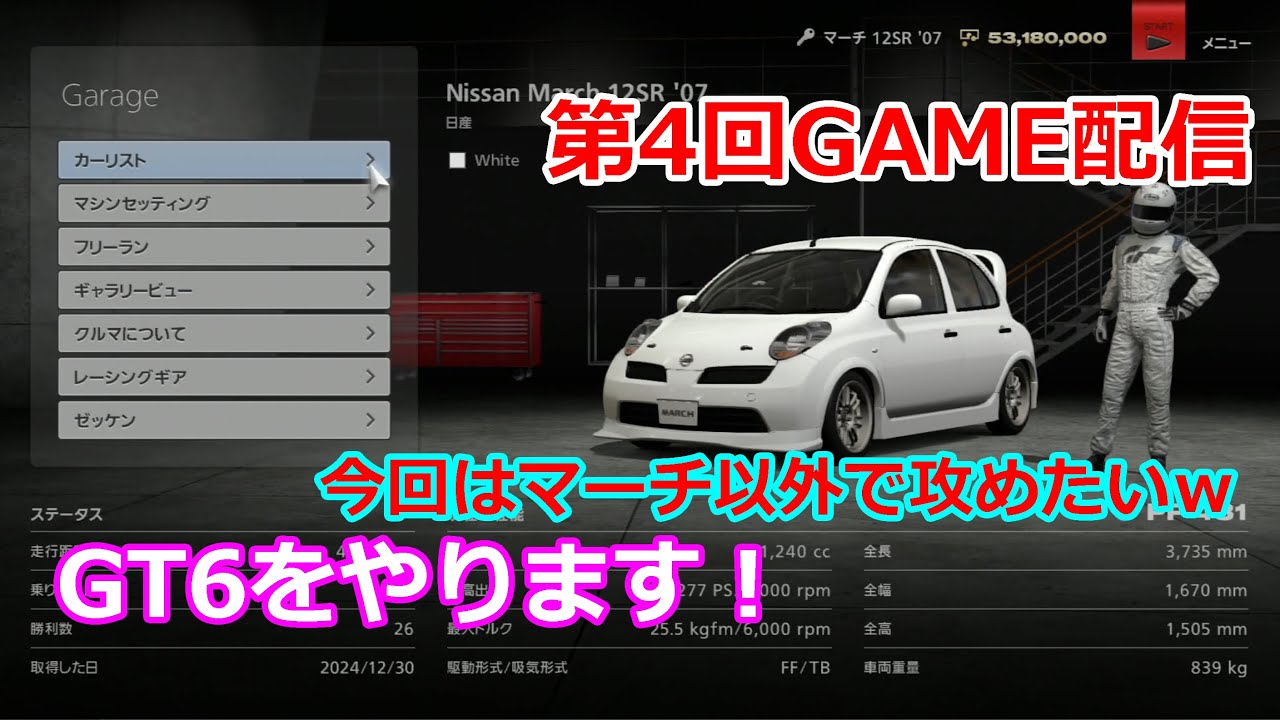 【GT6】ワンメイクレースに挑戦【第4回】