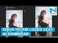Disha Patani Looks HOT In Black Swimwear
