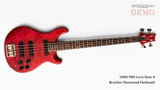 Video thumbnail for 1989 PRS Curly Bass 4 With Brazilian Rosewood Fretboard by JMPGuitars