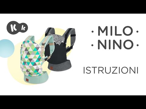 Marsupio ergonomico MILO/NINO Kinderkraftfino a 20 kg | Manuale d’uso