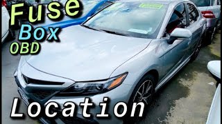 FUSE BOX LOCATION ON A 2018 - 2023 TOYOTA CAMRY