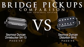 Video thumbnail for Seymour Duncan DIMEBUCKER SH-13 vs DISTORTION SH-6 - Bridge Guitar Pickup Comparison Tone Demo by Mike Stamper
