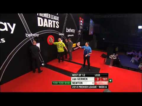 van Gerwen v Wes Newton | Week 6 | Premier League Darts 2014