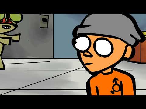 d class getting killed by scp 173(colorised)(based on mmmm cow)