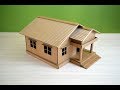 Make A Beautiful House From Cardboard Simple DIY