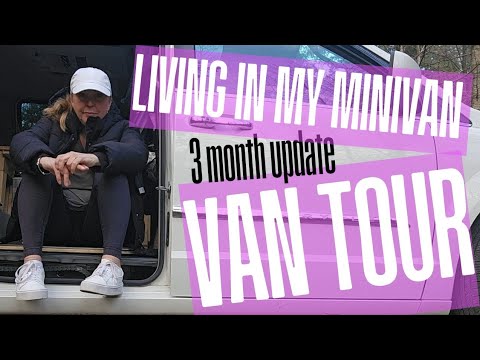Minivan TOUR | Solo Female Living in a MINIVAN | 3 Month Update