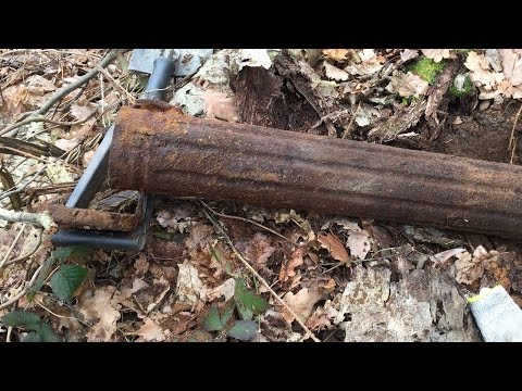 WW2 88mm Flak ammo container found/ww2 Metal Detecting/ww2 relics/treasures of ww2/westernfront