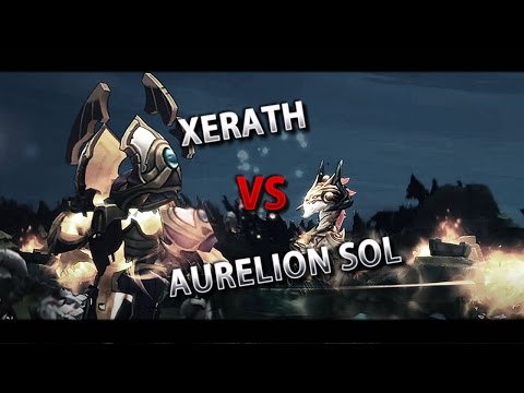 Xerath Gameplay Season 7 vs Aurelion Sol - LoL Mid Lane