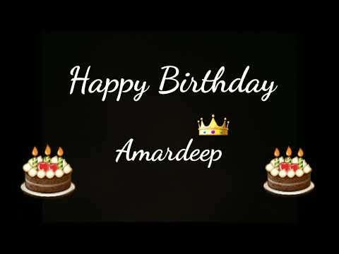 Happy Birthday Amardeep | Happy Birthday Wishes For A Alphabet