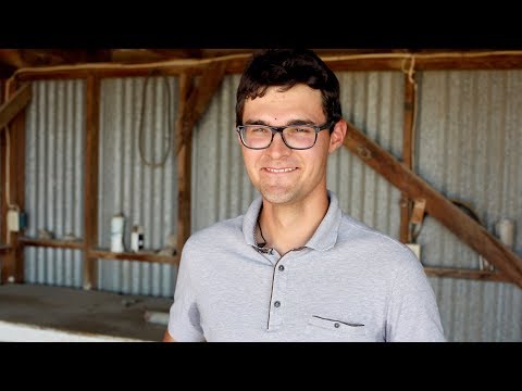 Michael Mitterer, a young grower from Kastelbell, South Tyrol, Italy