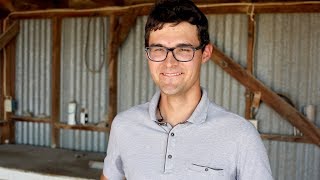 Michael Mitterer, a young grower from Kastelbell, South Tyrol, Italy