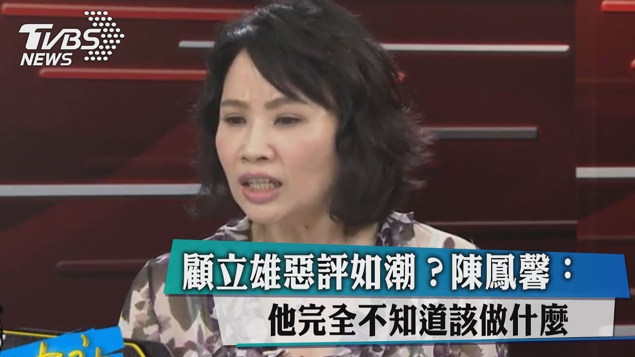 顧立雄惡評如潮？陳鳳馨：他完全不知道該做什麼