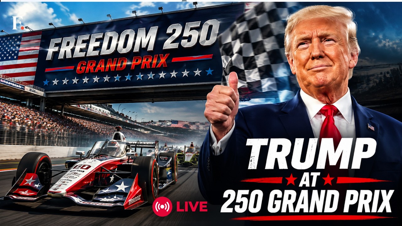 TRUMP AT FREEDOM 250 GRAND PRIX: IndyCars Race Through Washington DC | LIVE