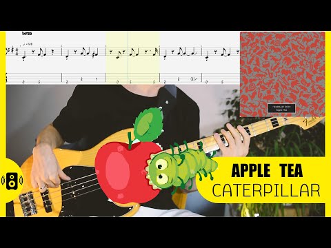 Apple Tea - Caterpillar Bass Tabs Note funk jazz Бас табы